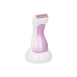 Foto van Dunlop ladyshave - oplaadbaar - draadloos - led-indicator - wit/ roze