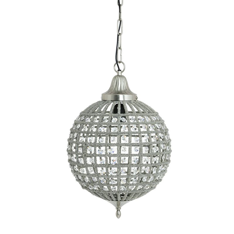 Foto van Light & living - hanglamp cheyenne - 32x32x47 - zilver