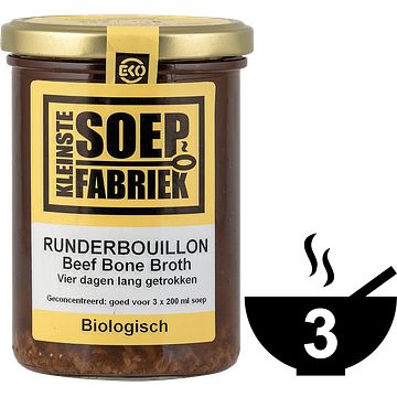 Foto van Kleinstesoepfabriek runderbouillon biologisch 400ml bij jumbo