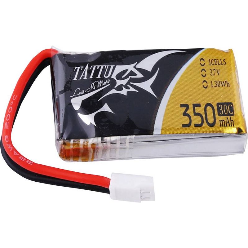 Foto van Tattu lipo accupack 3.7 v 350 mah aantal cellen: 1 30 c softcase molex stekkersysteem