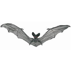 Foto van Halloween - horror decoratie vleermuis grijs 50 cm - feestdecoratievoorwerp