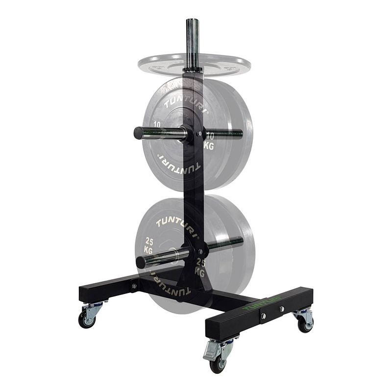 Foto van Tunturi upright bumper plate rack