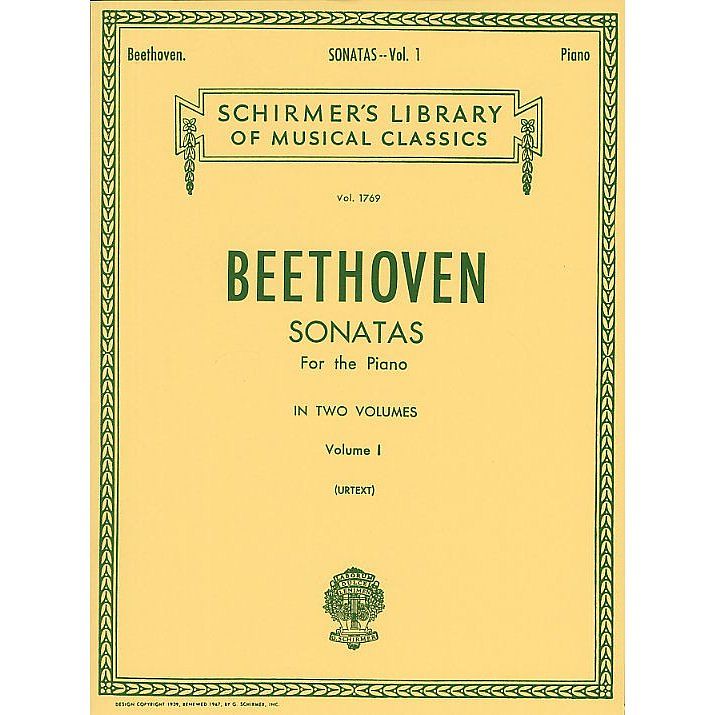 Foto van G. schirmer - l. van beethoven - sonatas for the piano vol. 1