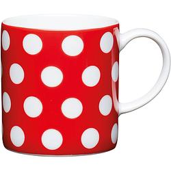 Foto van Espresso kopje - polka dot - rood - 80ml - kitchencraft