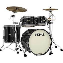 Foto van Tama ma42tzus-pbk starclassic maple piano black 4d. shellset smoked black nickel hardware