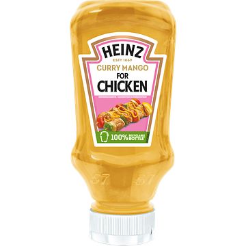 Foto van Heinz curry mango saus voor kip 220ml bij jumbo