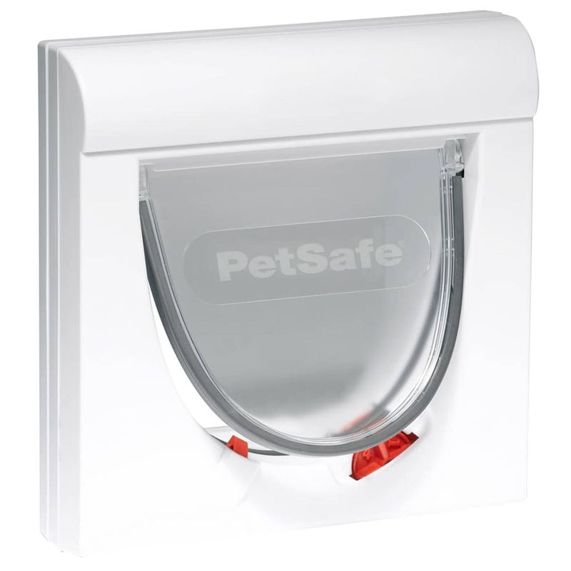 Foto van Petsafe magnetisch kattenluik op 4 standen classic 932 wit 5032