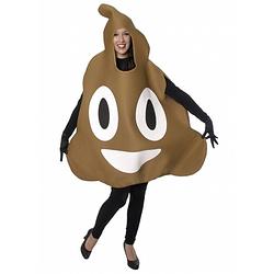 Foto van Chocolade ijs emoticon kostuum voor volwassenen one size (s-xl) - carnavalskostuums