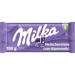 Foto van Milka alpenmelkchocolade 100g bij jumbo