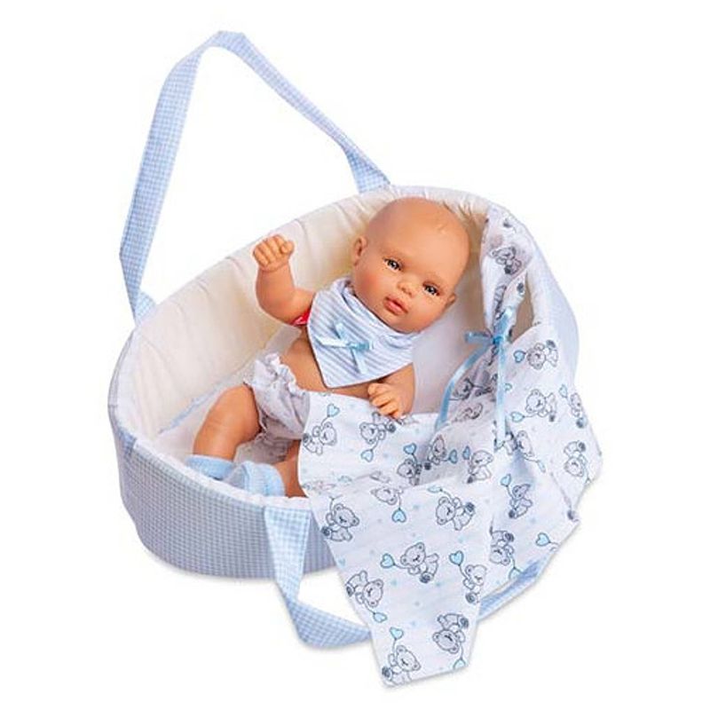 Foto van Berjuan babypop met accessoires smile junior blauw 7-delig