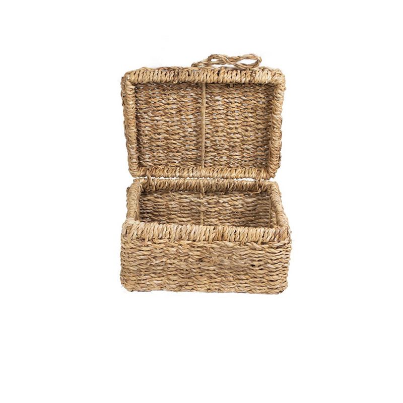 Foto van Giga meubel picknickmand rotan - 26x20x17cm - picknickmand piqniq