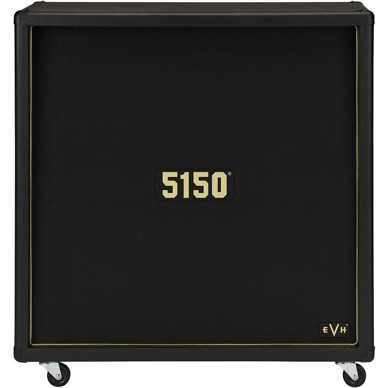 Foto van Evh 5150 iconic series el34 4x12 cabinet black gitaar speakerkast