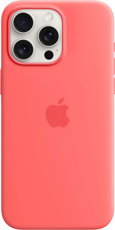 Foto van Apple iphone 15 pro max back cover met magsafe guave