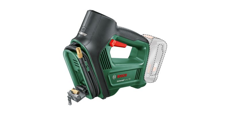 Foto van Bosch home and garden universalpump 18v pneumatische drukpomp 10 bar