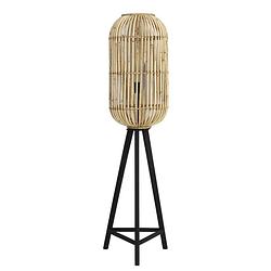 Foto van Light & living tibana staande lamp hout