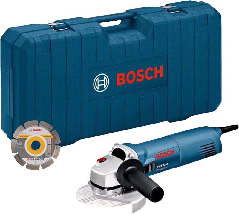 Foto van Bosch gws 1400 + koffer