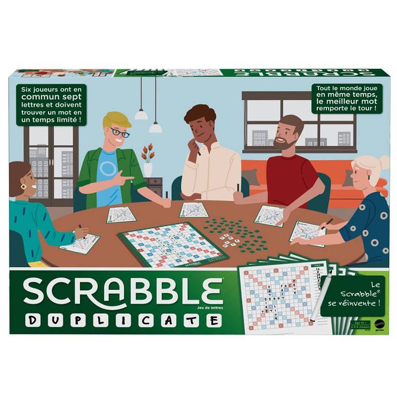 Foto van Mattel bordspel scrabble duplicate (fr)