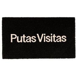 Foto van Fisura deurmat putas visitas 70 x 40 cm kokosvezel/pvc zwart