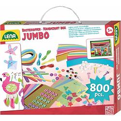 Foto van Lena knutselset jumbo junior 35,5 cm karton roze 800-delig