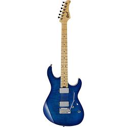 Foto van Cort g290 fat ii bright blue burst elektrische gitaar
