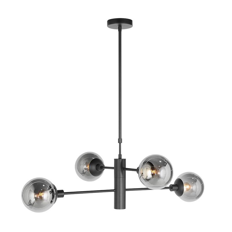 Foto van Steinhauer hanglamp constellation - zwart - metaal - 90 cm - gu10 fitting - 3804zw