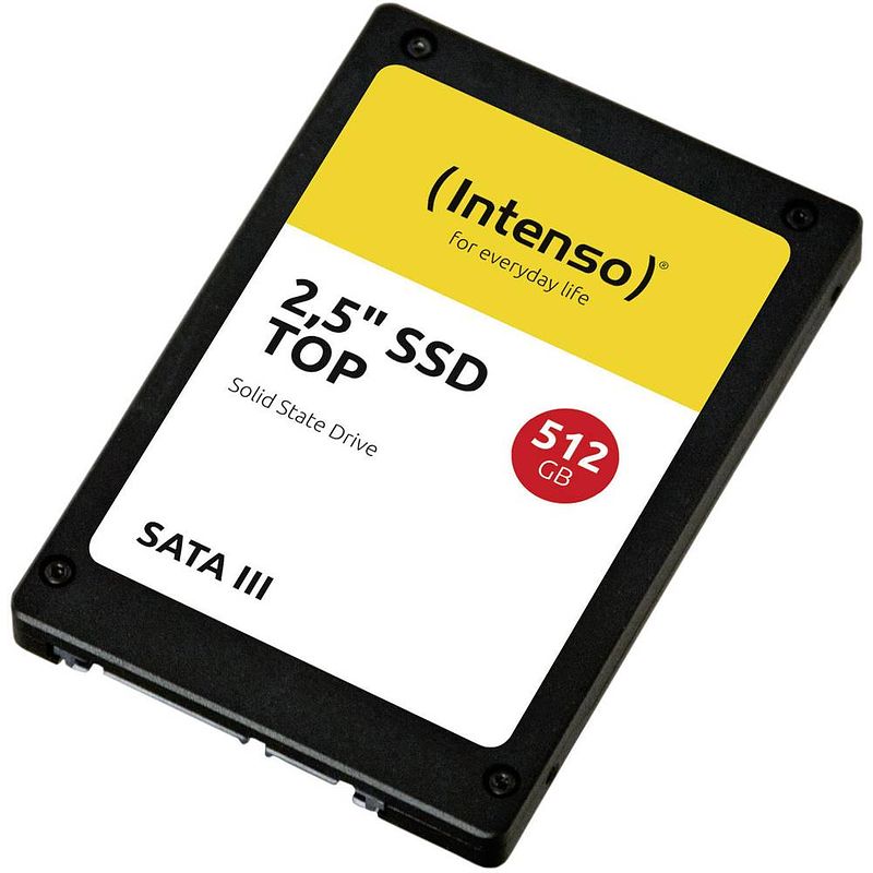 Foto van Intenso top performance 512 gb ssd harde schijf (2.5 inch) sata 6 gb/s retail 3812450