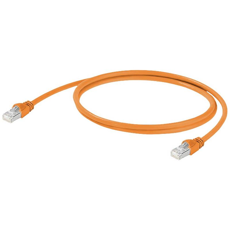 Foto van Weidmüller 2814850010 rj45 netwerkkabel, patchkabel cat 5 sf/utp 1 m oranje 1 stuk(s)