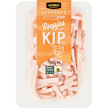 Foto van Jumbo gekookte kipreepjes 150g