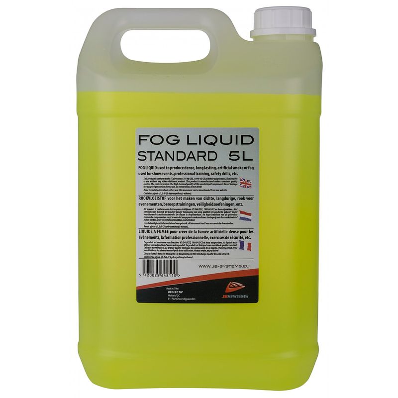 Foto van Jb systems fog liquid std 5l rookvloeistof