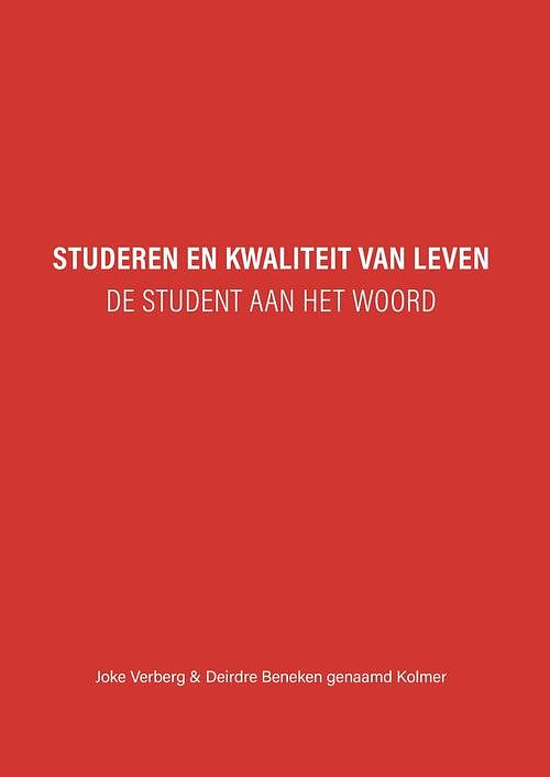 Foto van Studeren en kwaliteit van leven - deirdre beneken genaamd kolmer, joke verberg - ebook (9789463012898)