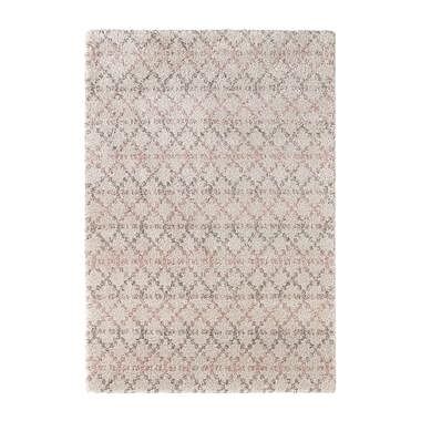 Foto van Mint rugs vloerkleed cameo - crème/roze - 200x290 cm - leen bakker