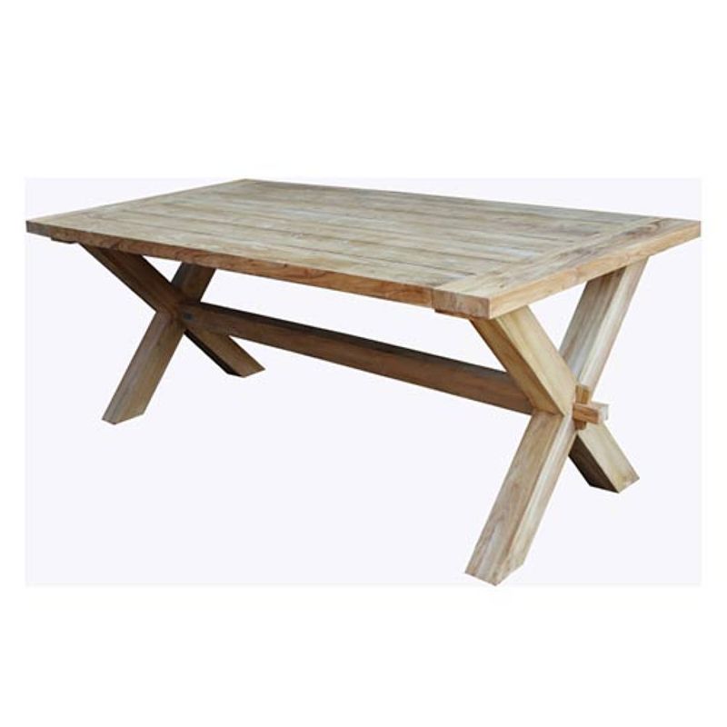 Foto van Tuintafel cross teak 200x100