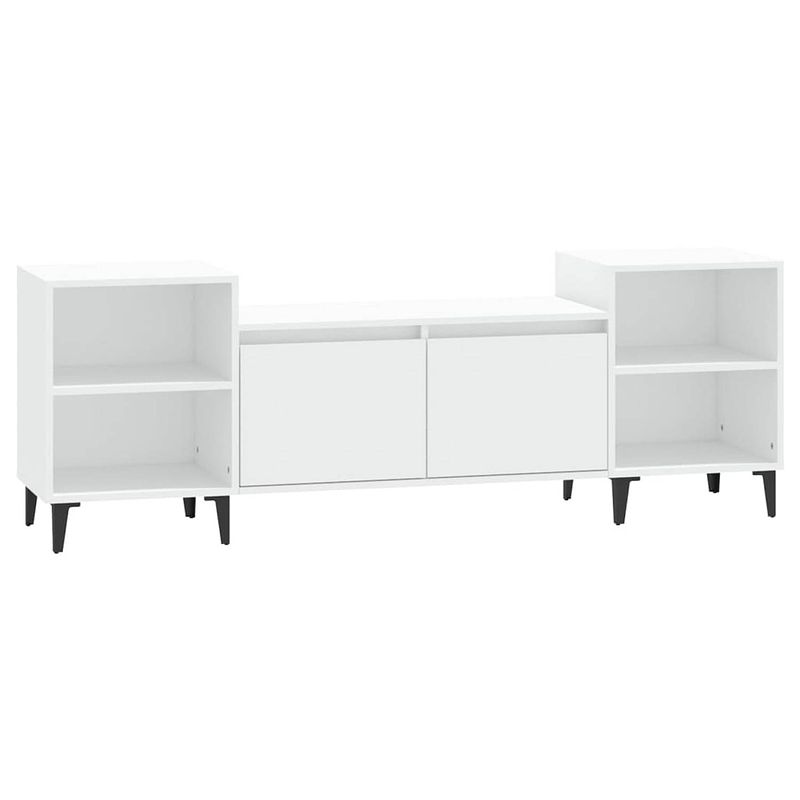 Foto van The living store tv-meubel - tv-meubel - 160 x 35 x 55 cm - wit