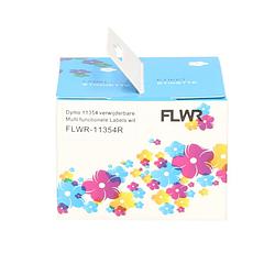 Foto van Flwr dymo 11354r verwijderbare multi functionele labels 57 mm x 32 mm wit labels