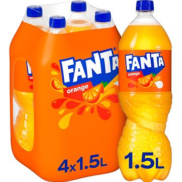 Foto van Fanta orange pet fles 4 x 1, 5l bij jumbo