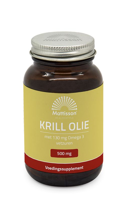 Foto van Mattisson healthstyle krill olie 500mg capsules