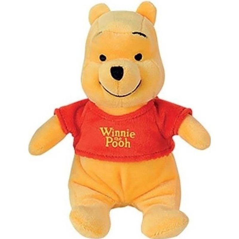 Foto van Gele disney winnie de poeh beer knuffel 19 cm speelgoed - knuffeldier