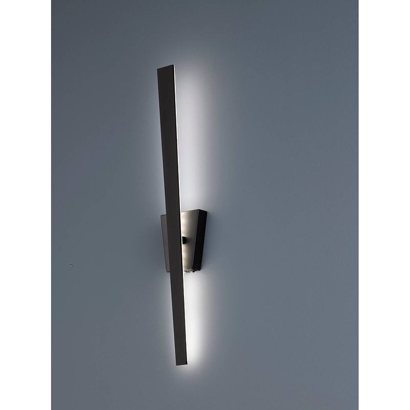 Foto van Industriële wandlamp zita - metaal - zwart
