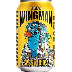 Foto van Brewdog wingman session ipa blik 330ml aanbieding bij jumbo | 2e halve prijs