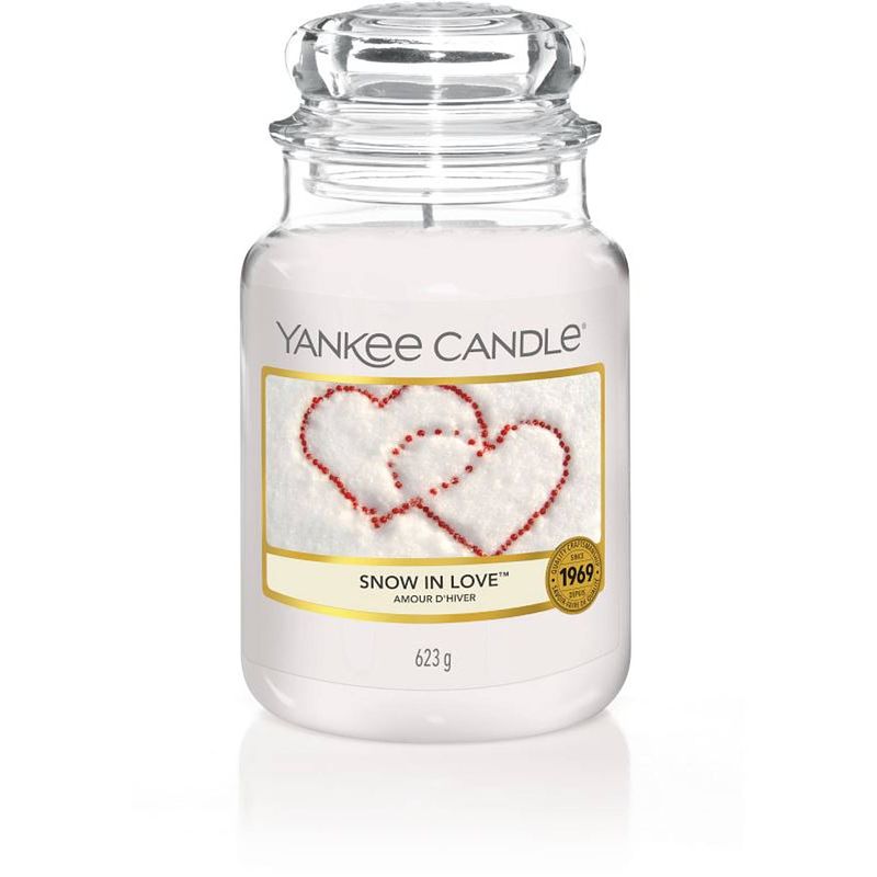Foto van Yankee candle - snow in love geurkaars - large jar - tot 150 branduren
