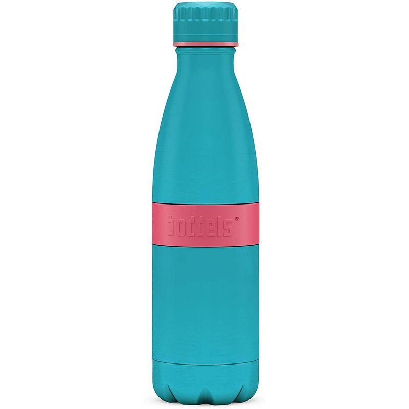 Foto van Boddels twee+ thermosfles drinkfles - 0,5 liter - roze/lavendel