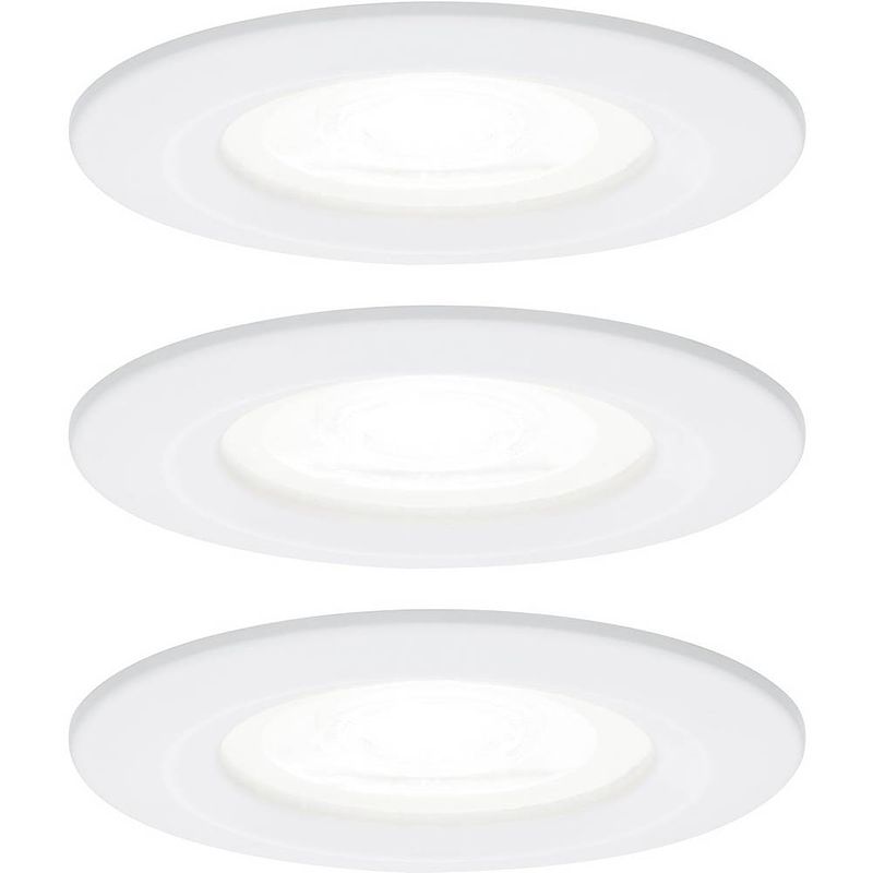 Foto van Paulmann 92984 paulmann led-inbouwlamp set van 3 stuks led gu10 19.8 w wit (mat)