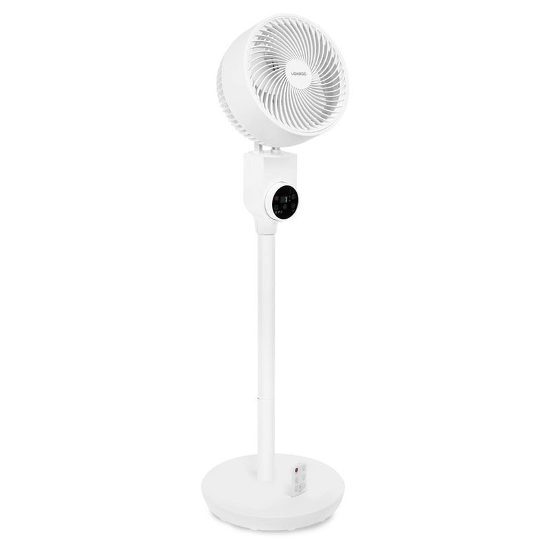 Foto van Vonroc breeze vloerventilator - fluisterstil - 98cm - wit incl. afstandsbediening