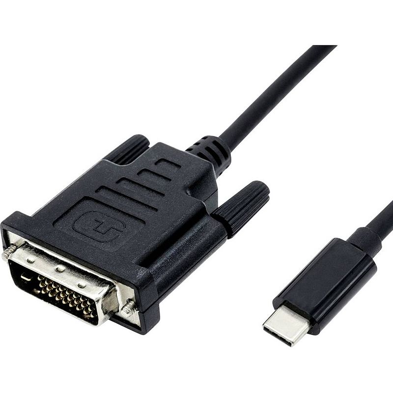 Foto van Value usb 2.0 adapterkabel [1x usb-c® stekker - 1x dvi-stekker 24+1-polig] value