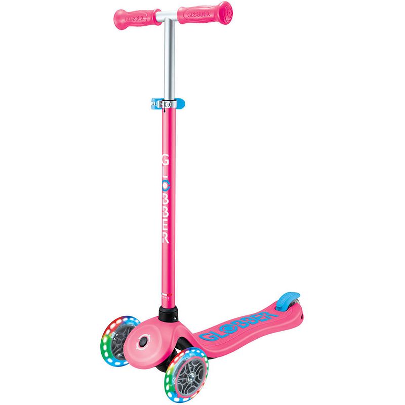 Foto van Globber primo plus 3-wielstep - roze