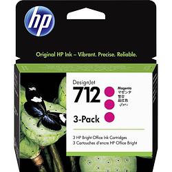 Foto van Hp inc. cartridge 712 origineel triple magenta 3ed78a