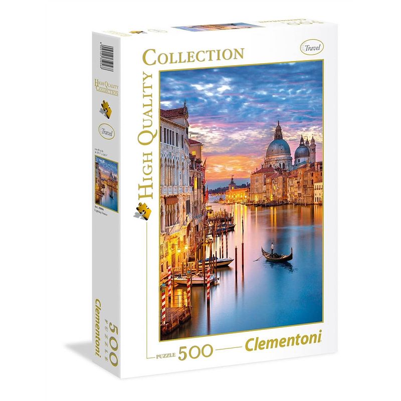 Foto van Clementoni puzzel lighting venice 500 stukjes