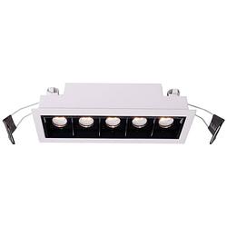 Foto van Deko light 565250 ceti 5 led-inbouwlamp led vast ingebouwd energielabel: g (a - g) 10.50 w wit