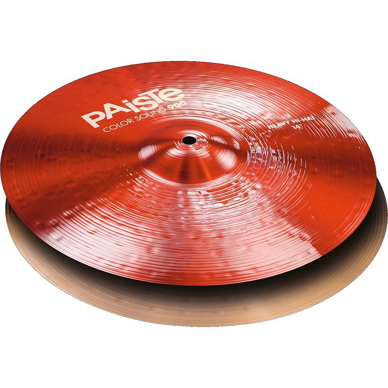 Foto van Paiste color sound 900 red heavy hihat 15 inch