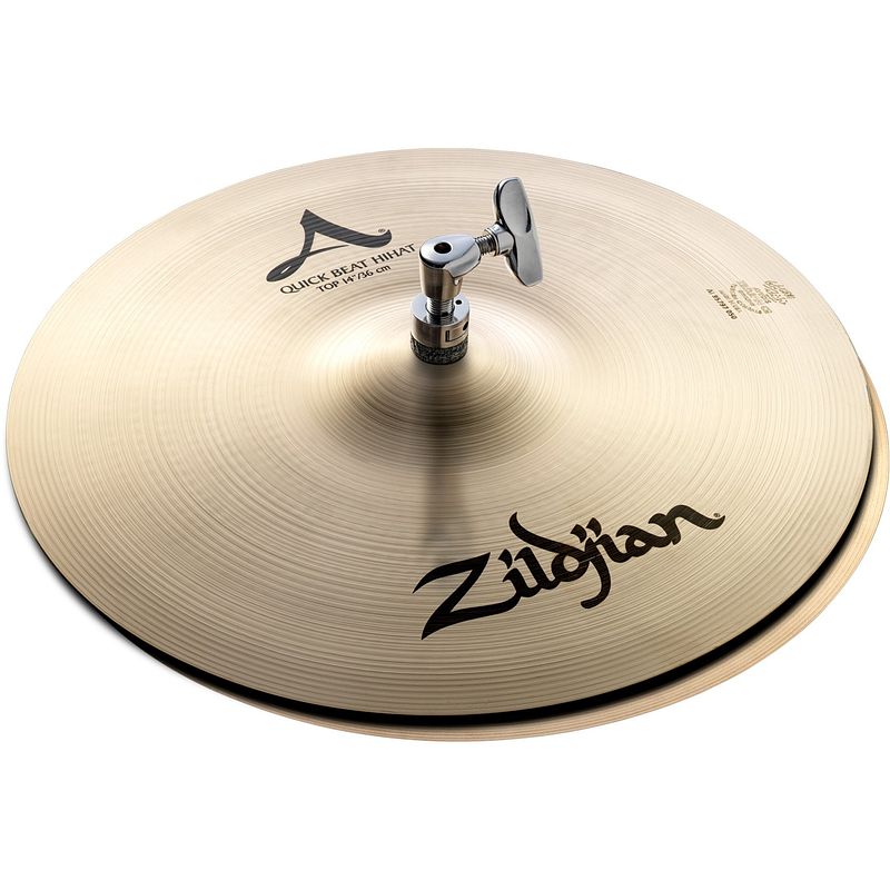 Foto van Zildjian a family quick beat hi-hats 14 inch hi-hat bekken